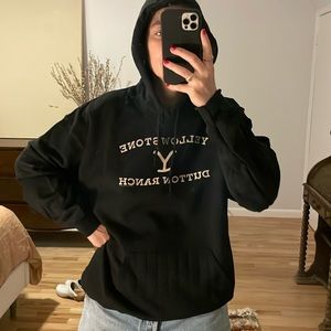 Yellowstone Dutton Ranch Black Hoodie for Halloween